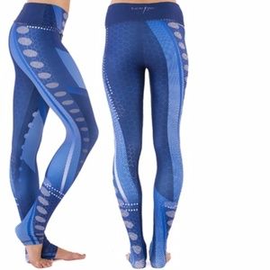 High Waisted Electric Yoga Leggings
